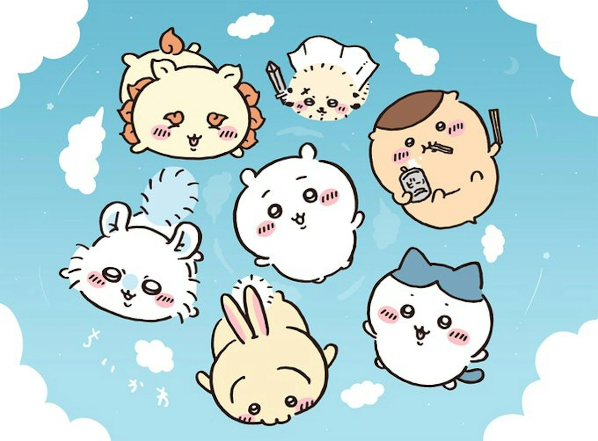 Cast of Chiikawa characters.