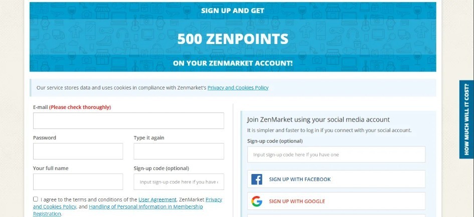 Sign up