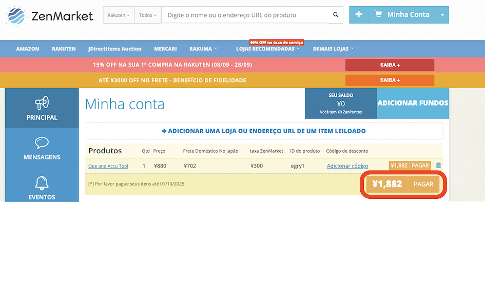 site da ZenMarket