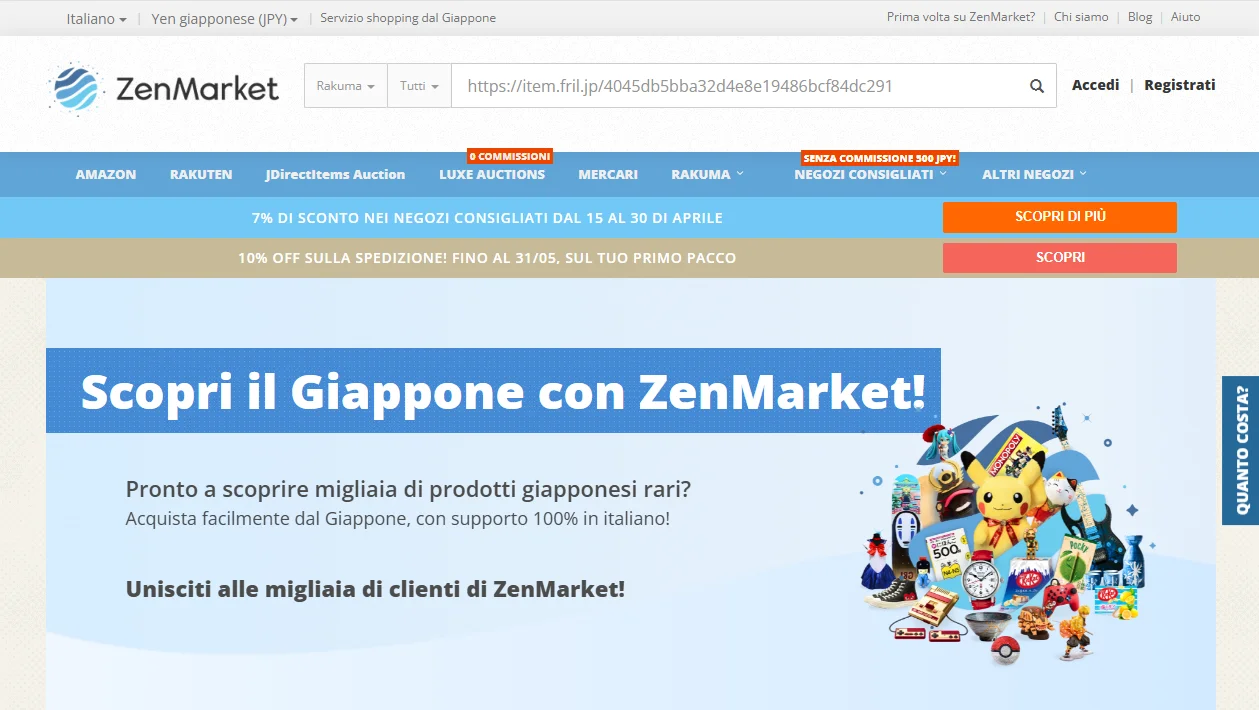 home page ZenMarket