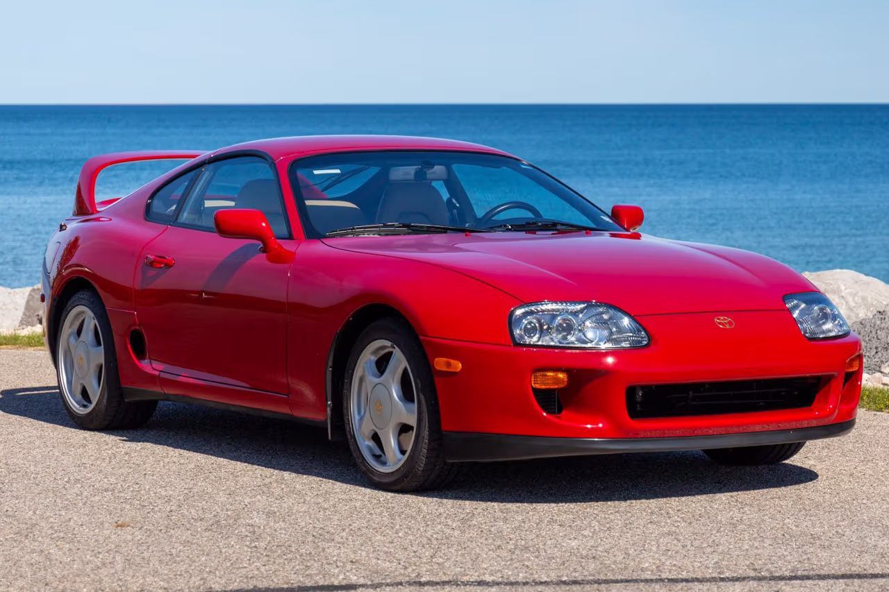 A 1995 Toyota Supra with its iconic design and performance.
