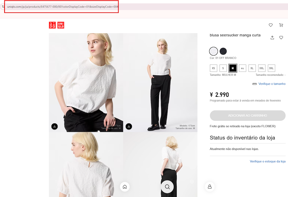 Copiar URL do produto