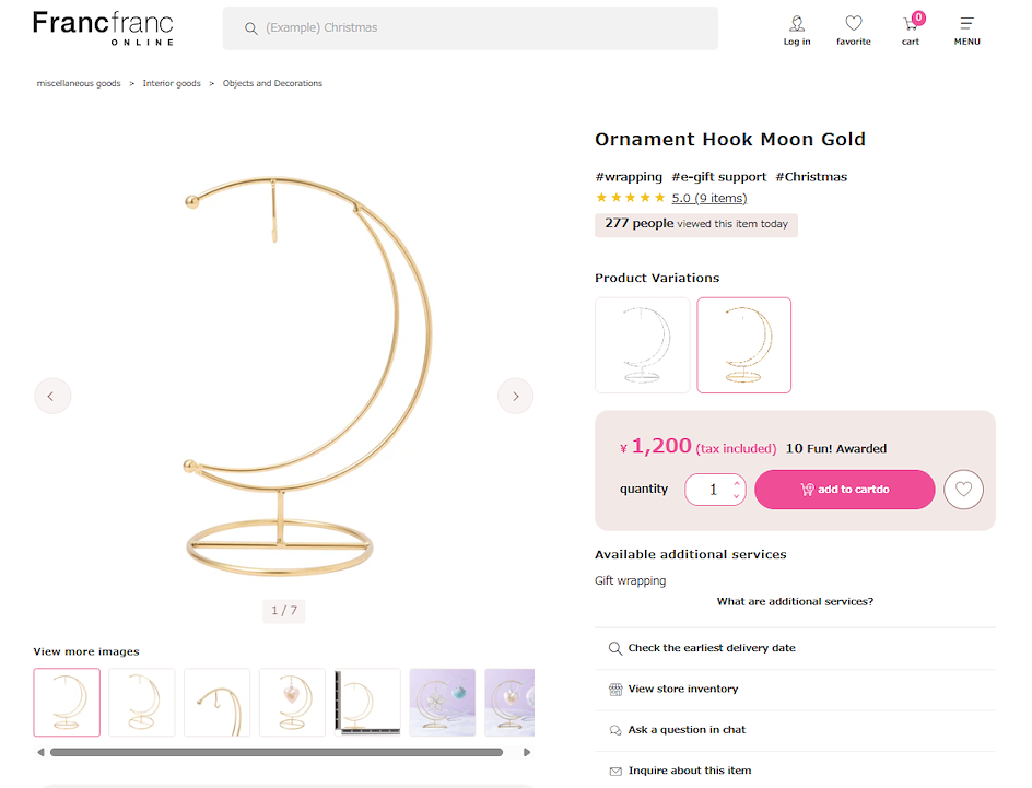 Francfranc online store