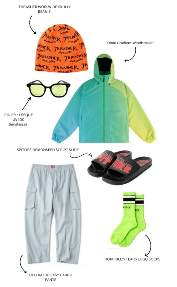 Stylish Japanese streetwear outfit