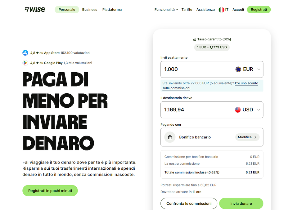 Homepage di Wise.it