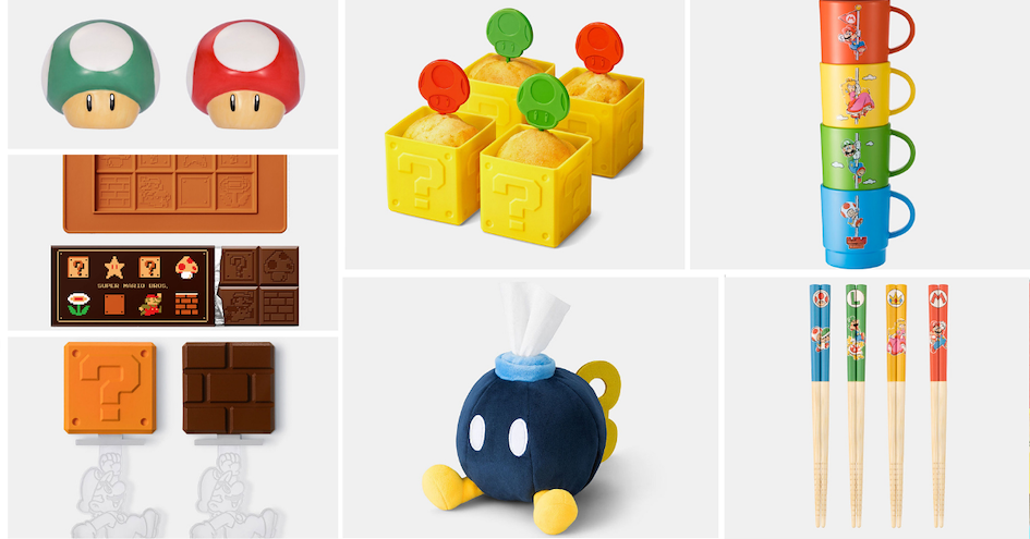 produits de cuisine Mario Nintendo