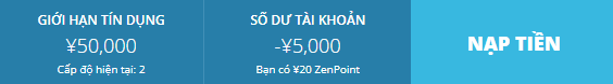 Số dư tài khoản âm