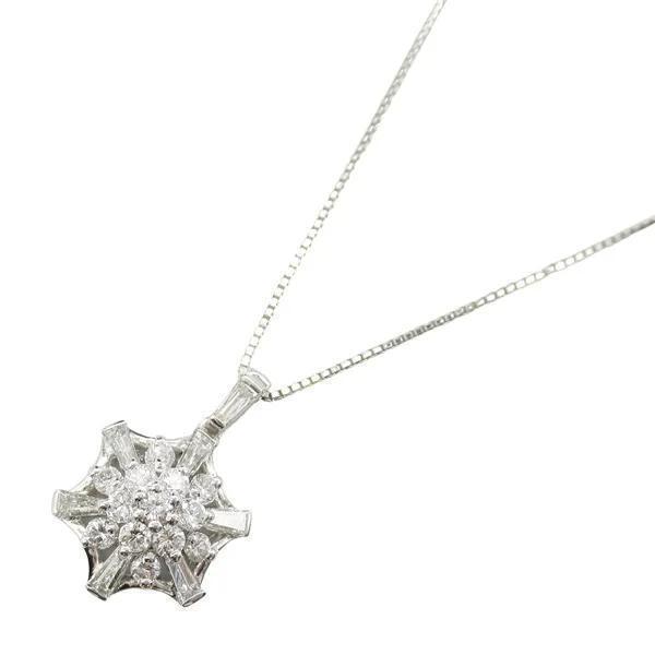 Collar de diamantes en oro blanco y platino