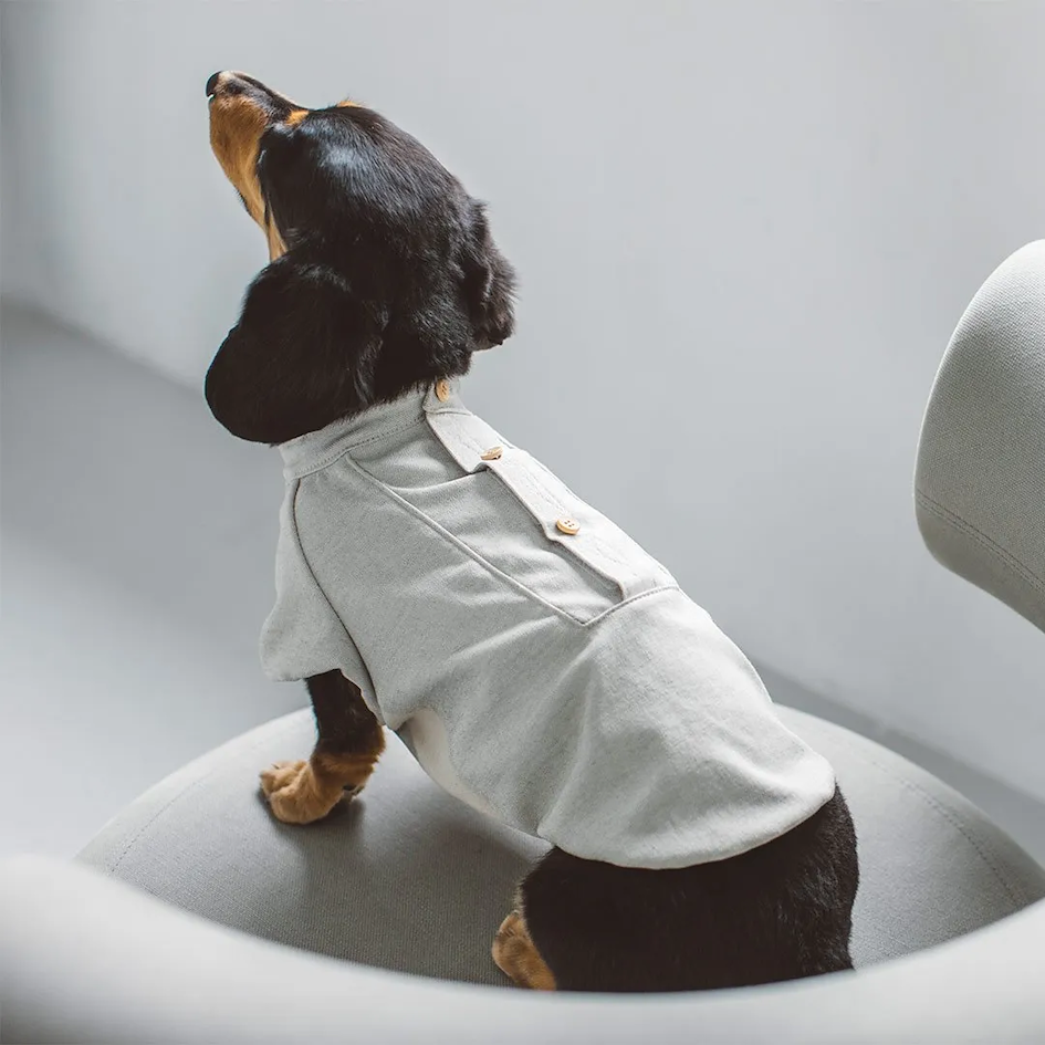 Linen smock shirt