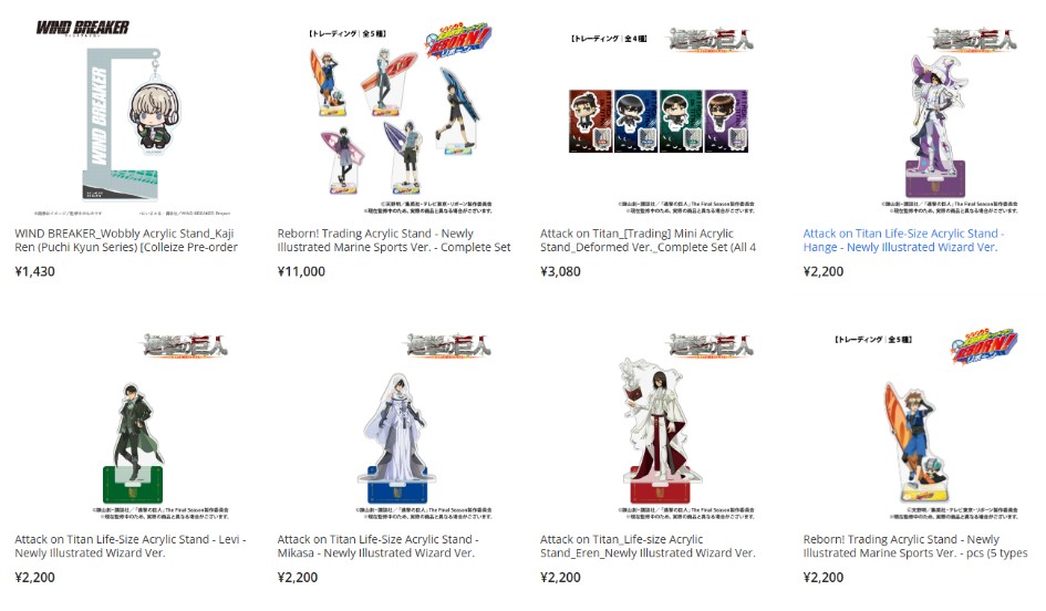 Acrylic Anime Figures