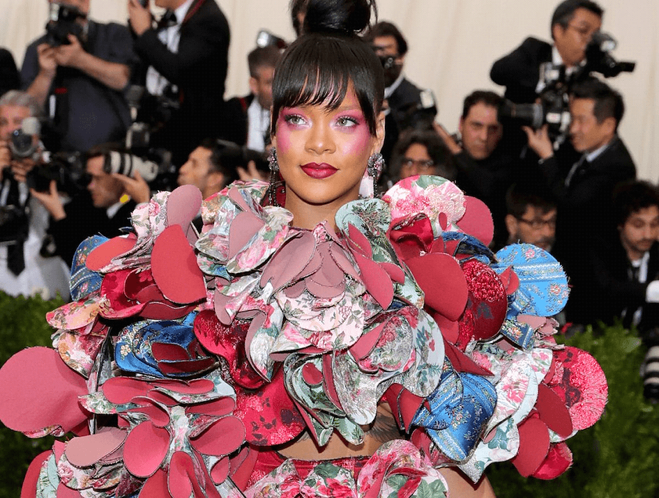 Rhianna wearing Comme Des Garcons 