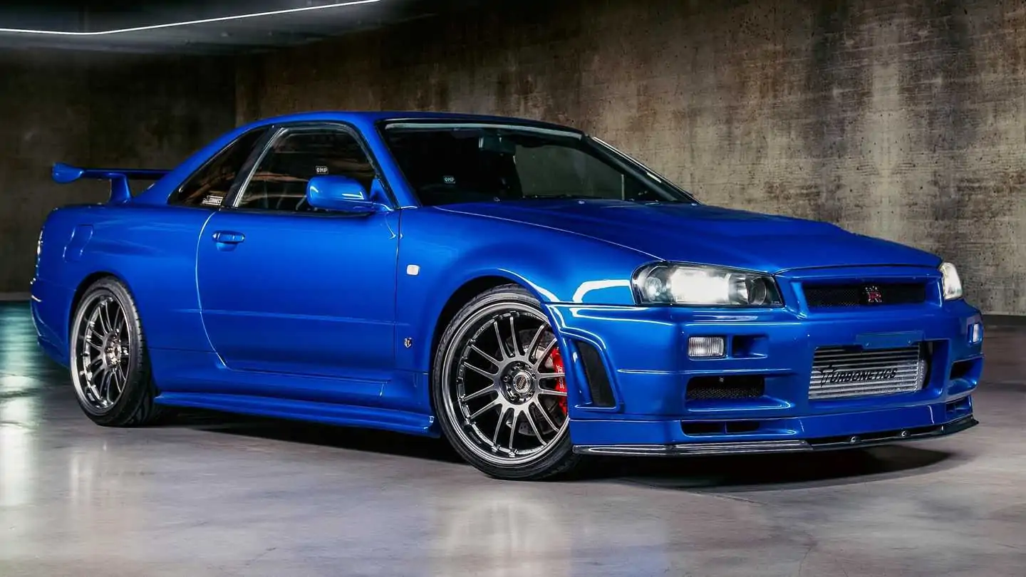 A 2000 Nissan Skyline GT-R, famously driven by Paul Walker in Fast and Furious.