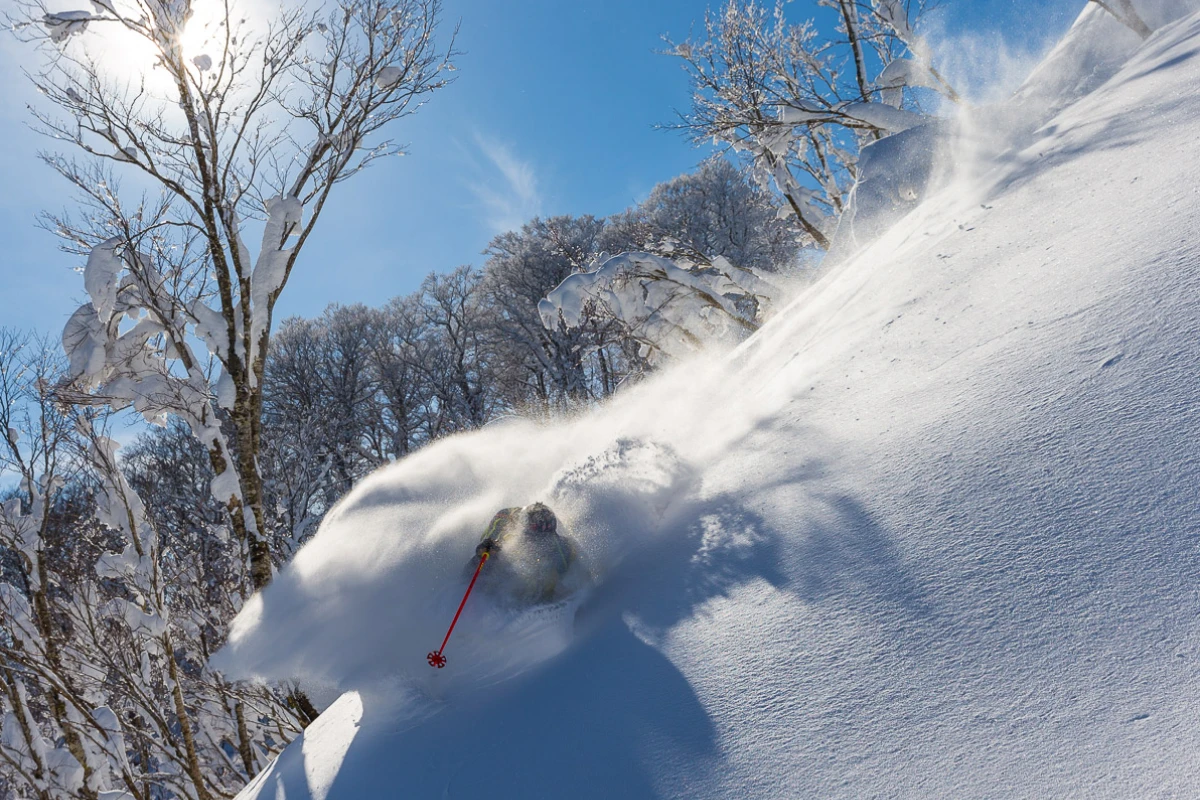 Niseko village snowboard