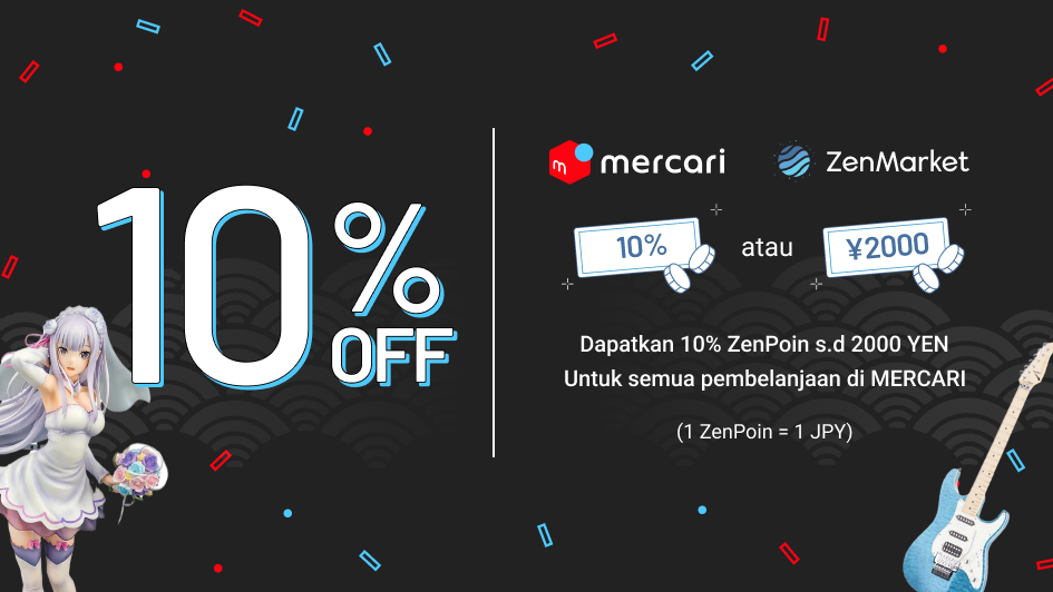 Promo Mercari ZenPoin 10 AGUSTUS 2023 ZenMarket.jp Layanan
