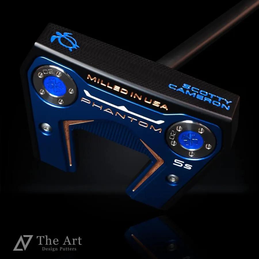 Putter Phantom 5S Hawaiian Honu en azul met&aacute;lico personalizado