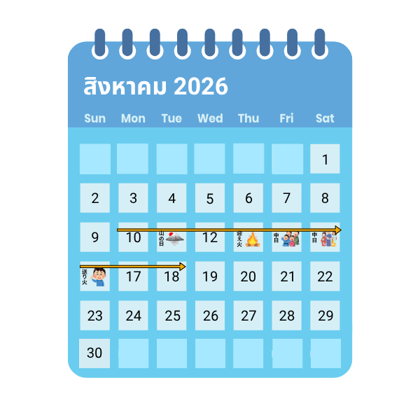 ปฏิทินวันหยุดโอบ้ง 2025