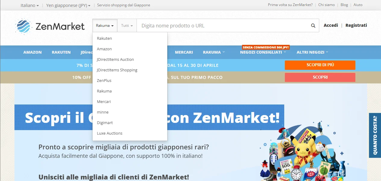 home page ZenMarket