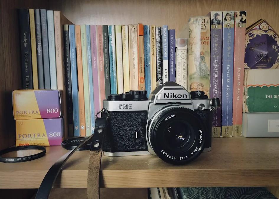 Nikon FM2 with its classic silver look