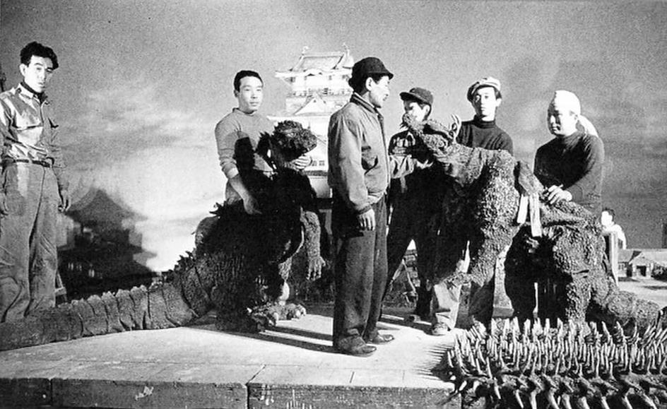 1955 - Godzilla_Raids_Again_(1955)_Behind_the_scenes