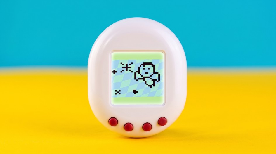 White tamagotchi.