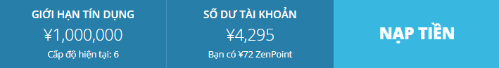 Hạn mức tín dụng và số dư