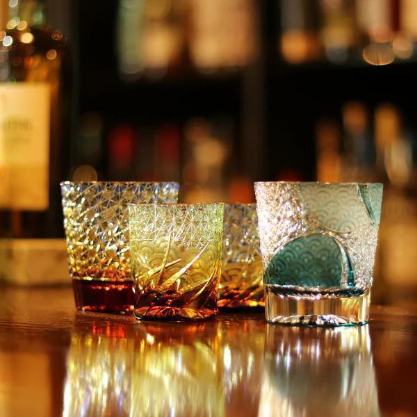 Japanese Edo Kiriko whiskey glass