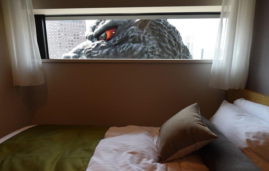 Life-size Godzilla head
