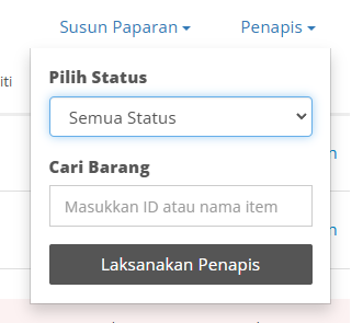 Fungsi Sesuaikan Paparan baharu.