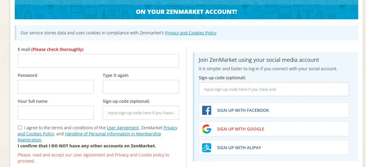 Create an account