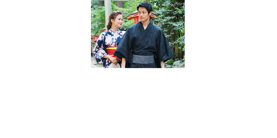 Японская пара в юката