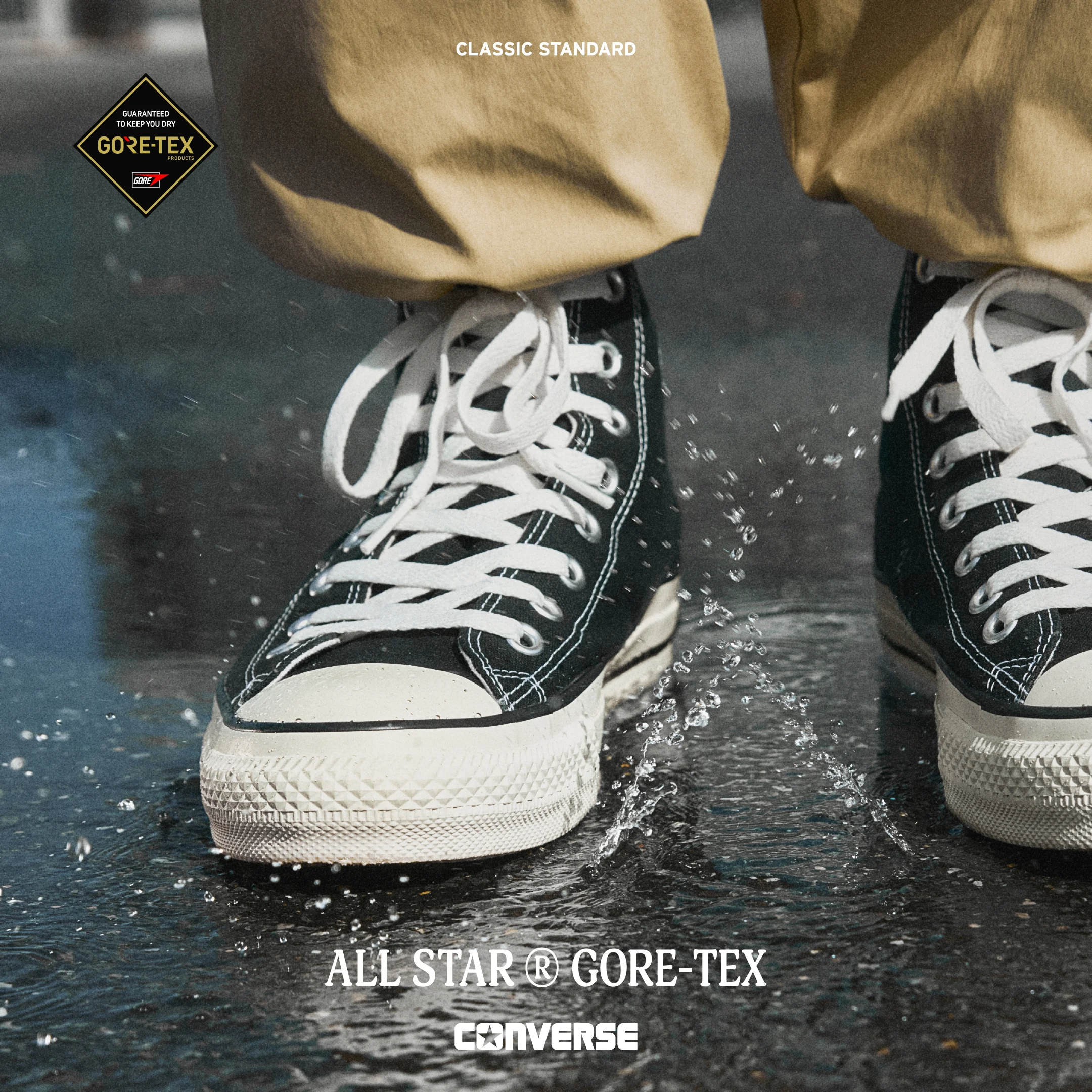 2025日本限定梅雨對策好物推薦 7.CONVERSE JAPAN|ALL STAR Ⓡ GORE-TEX HI