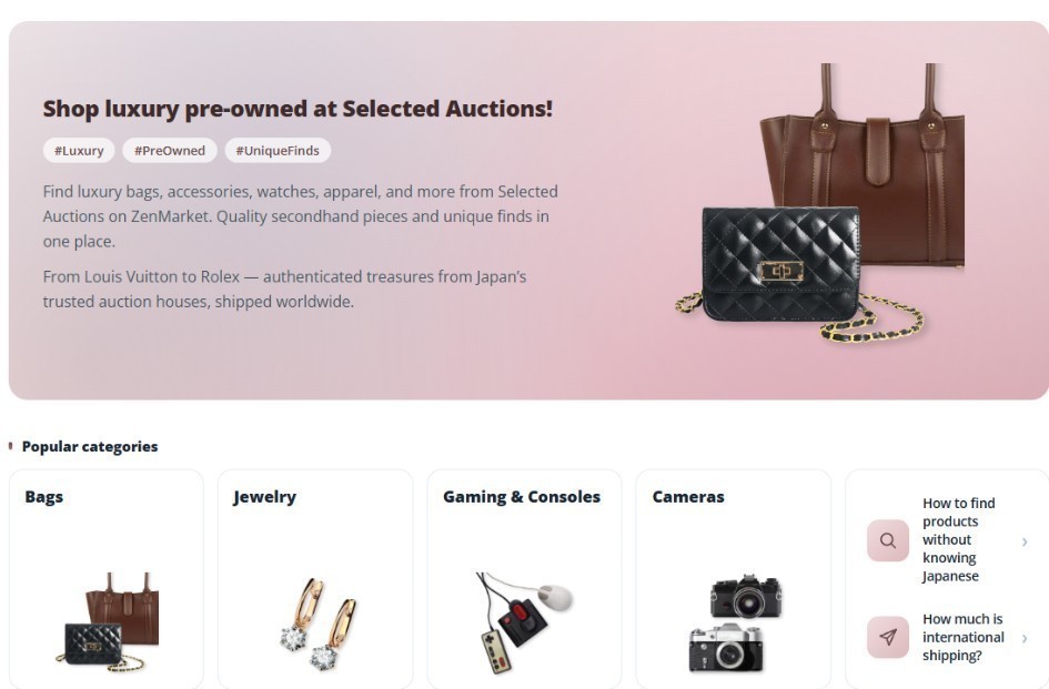 Selected Auctions on ZenMarket