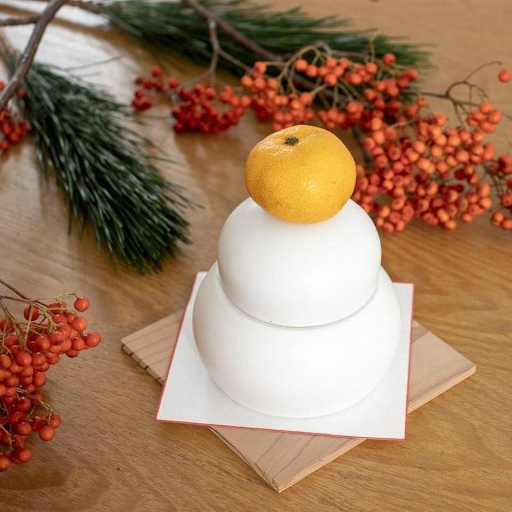 kagami mochi usado no ano novo japonês