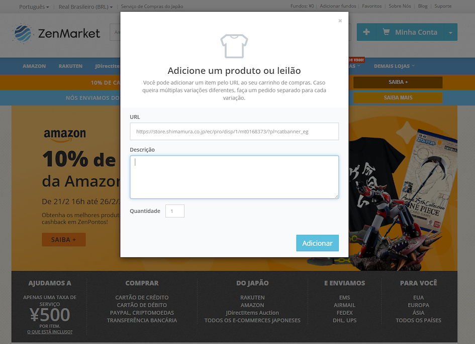 Adicione Itens ao Carrinho
