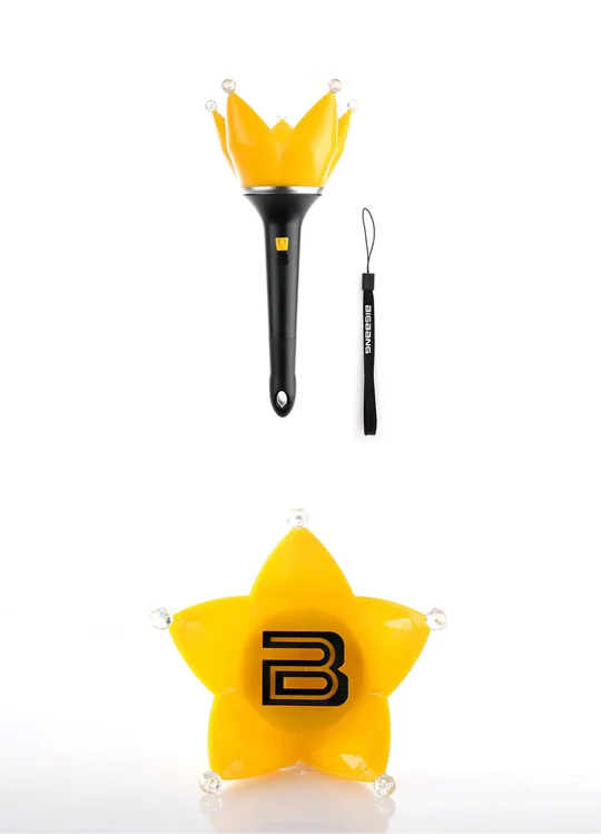 Lightstick officiel du groupe Big Bang en forme de couronne, version 4, avec d&eacute;tails du design et &eacute;clairage LED
