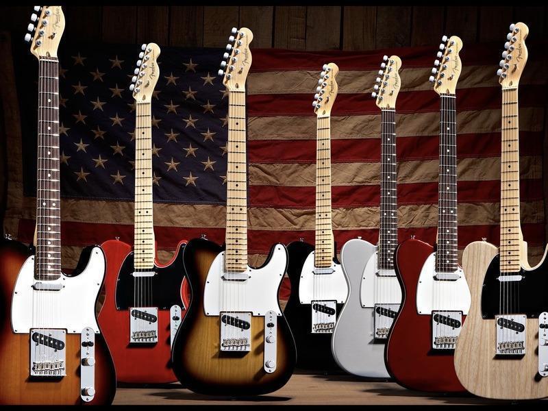 Fender USA with USA flag