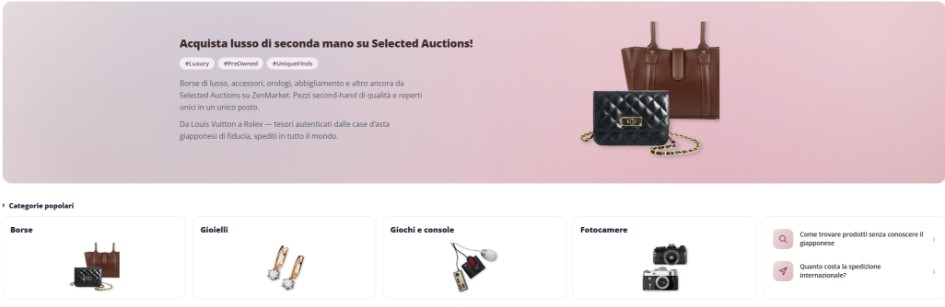 Selected Auctions con ZenMarket