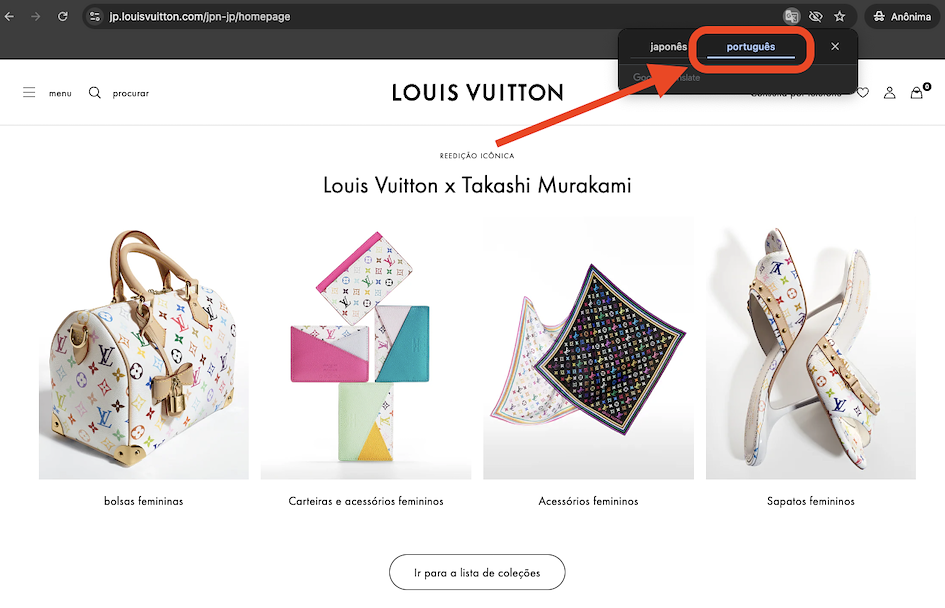 loja online louis vuitton jap&atilde;o