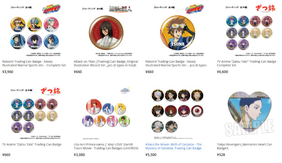 Anime Badges