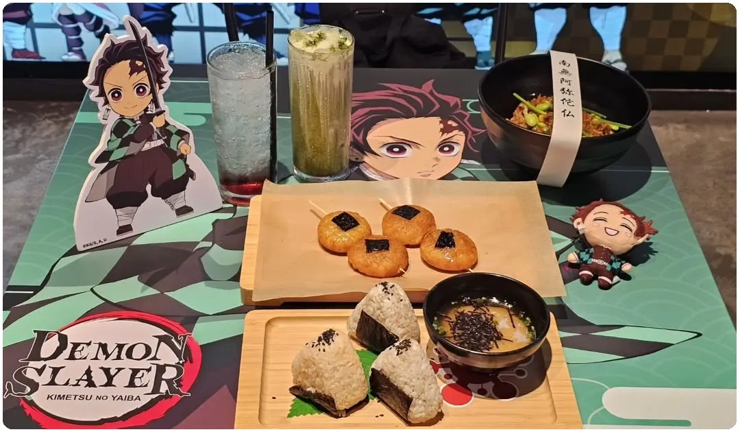 collaboration cafe of demon slayer