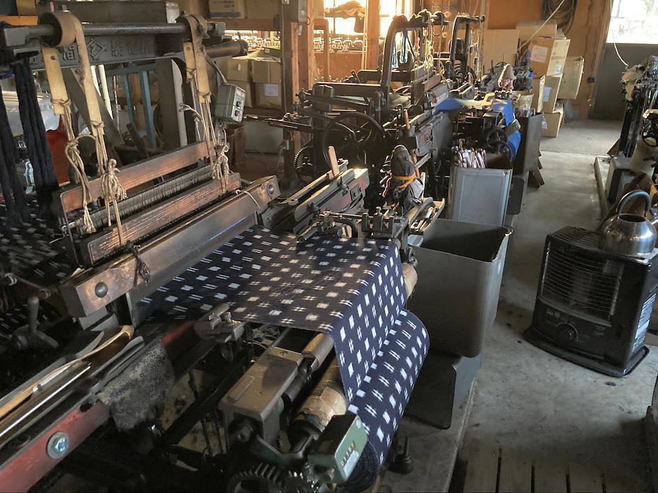 Métiers à tisser traditionnels pour le Kurume Kasuri