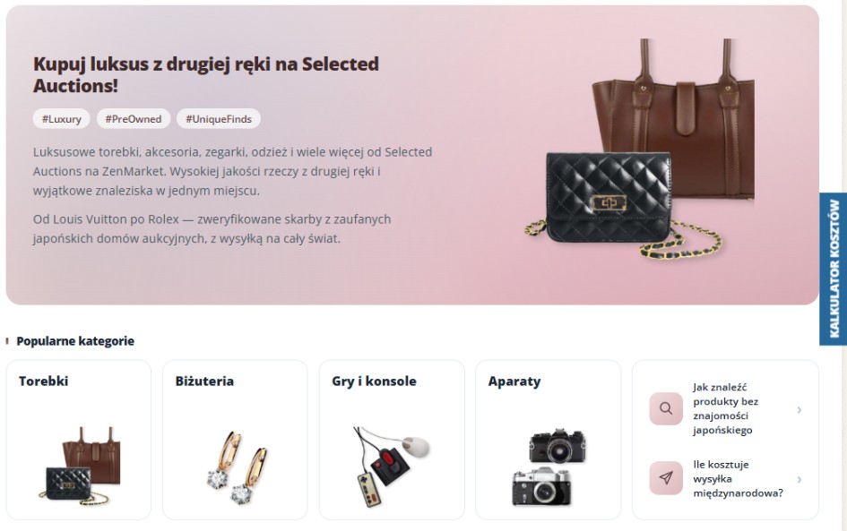 Selected Auctions w ZenMarket