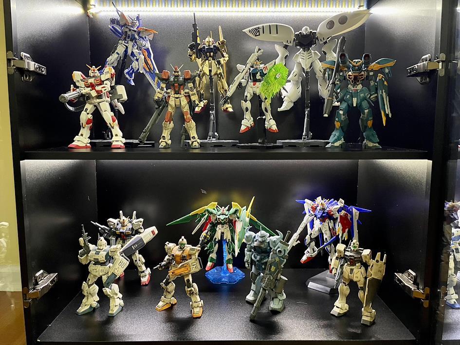 Gunpla display