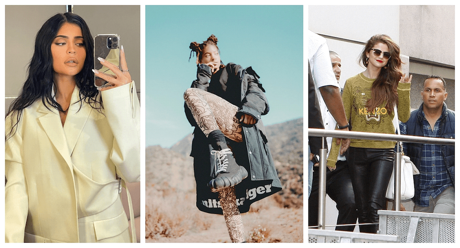 Kylie Jenner, Willow Smith, and Selena Gomez in Japanese Fashion Brands