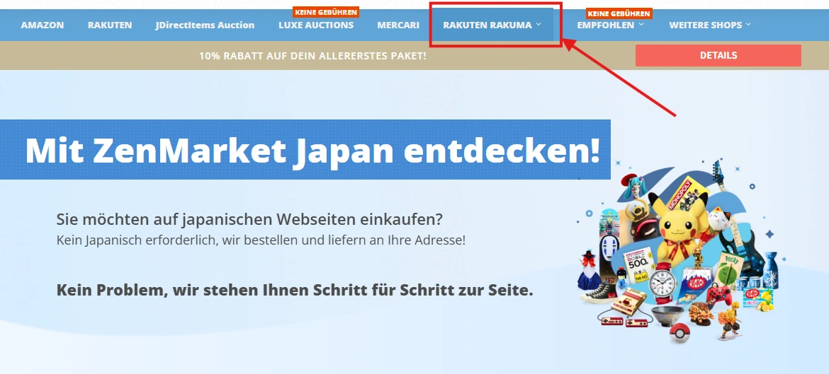 Shoppe Rakuma Japan mit ZenMarket!