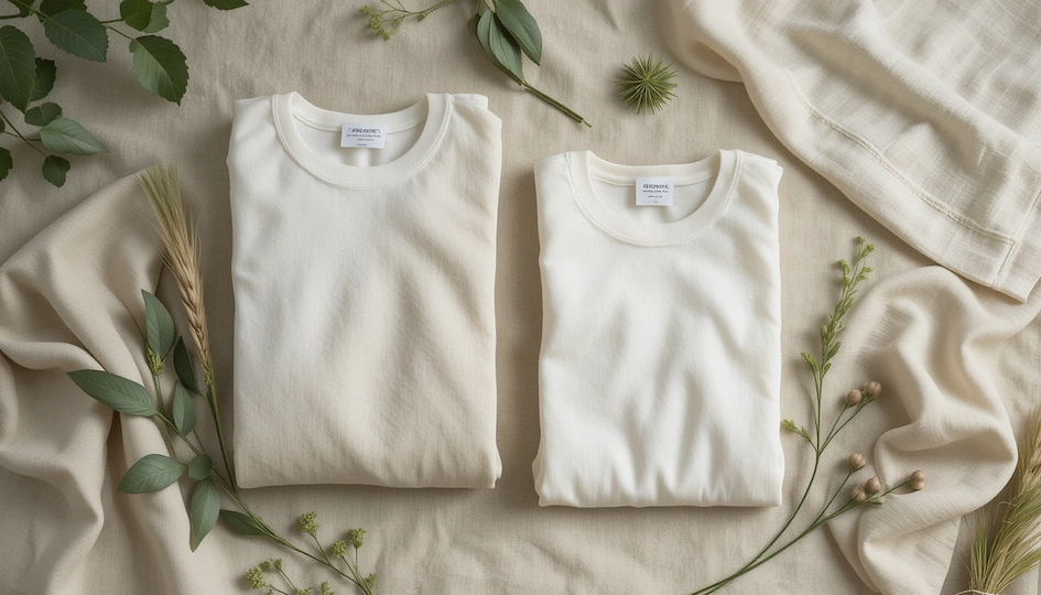foto de roupas feitas de tecido natural