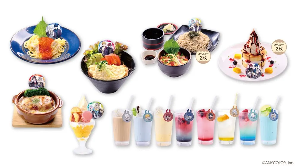 Food and drinks of collab cafés