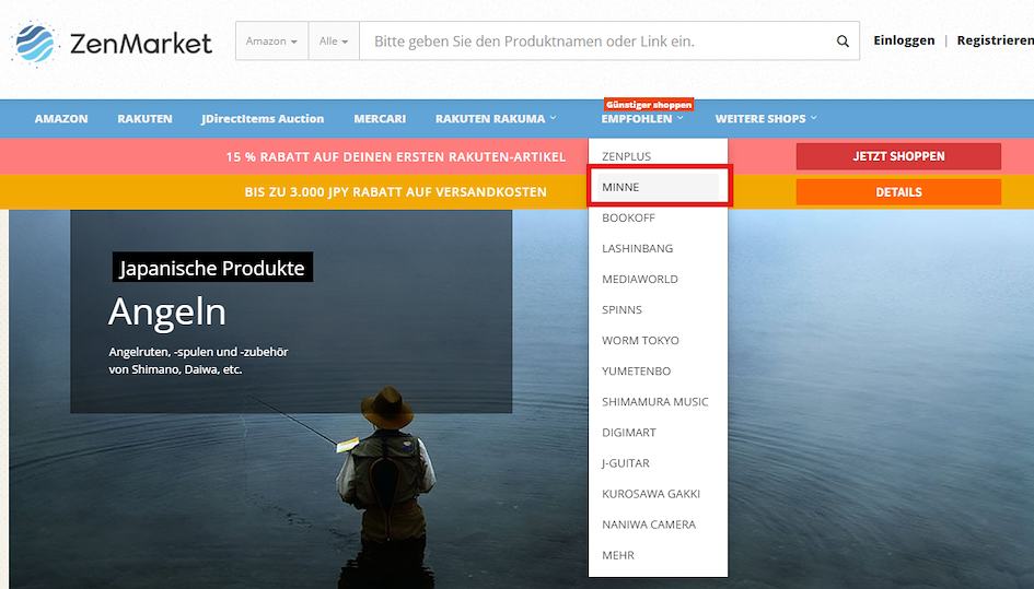 Minne shoppen auf ZenMarket
