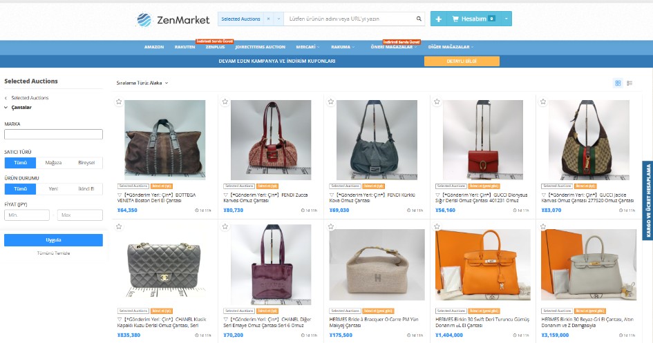 Selected Auctions'ta teklif verme