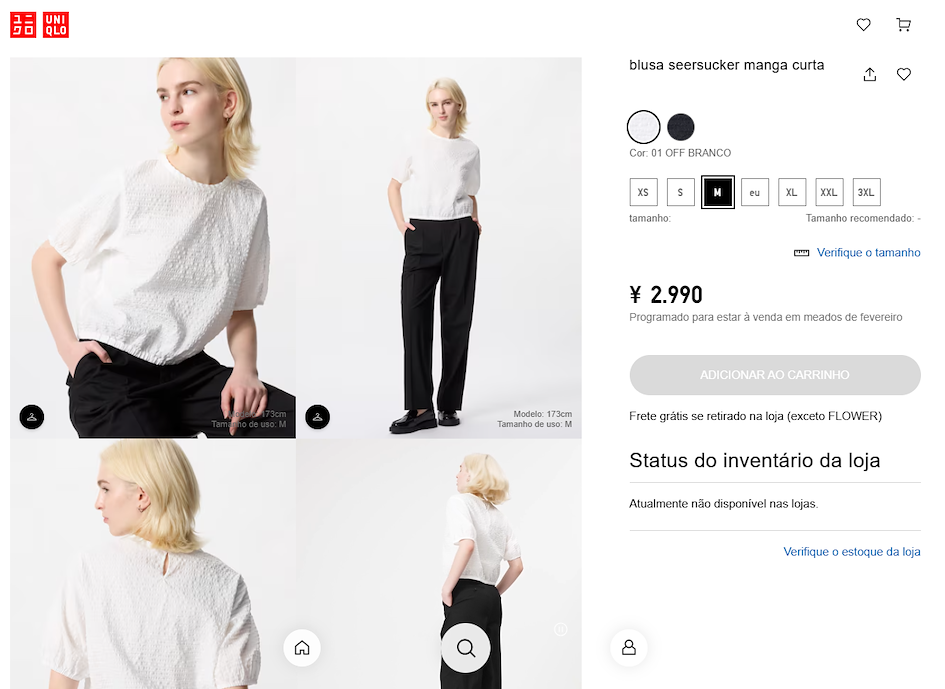 Blusa da Uniqlo